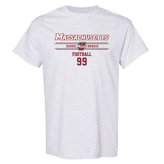 UMass - NCAA Football : Derek Morris - Classic Fashion Shersey T-Shirt-0