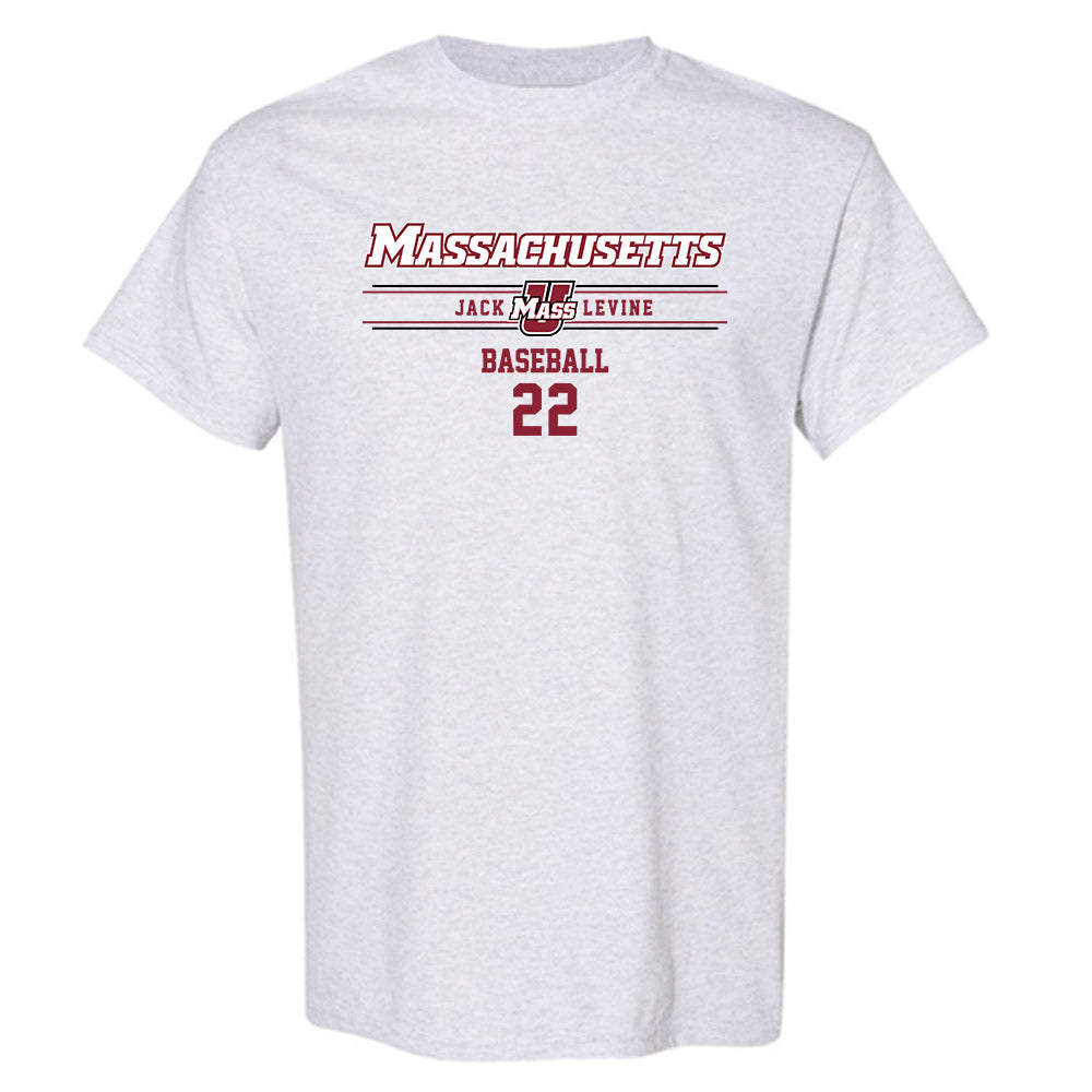 UMass - NCAA Baseball : Jack Levine - Classic Fashion Shersey T-Shirt-0