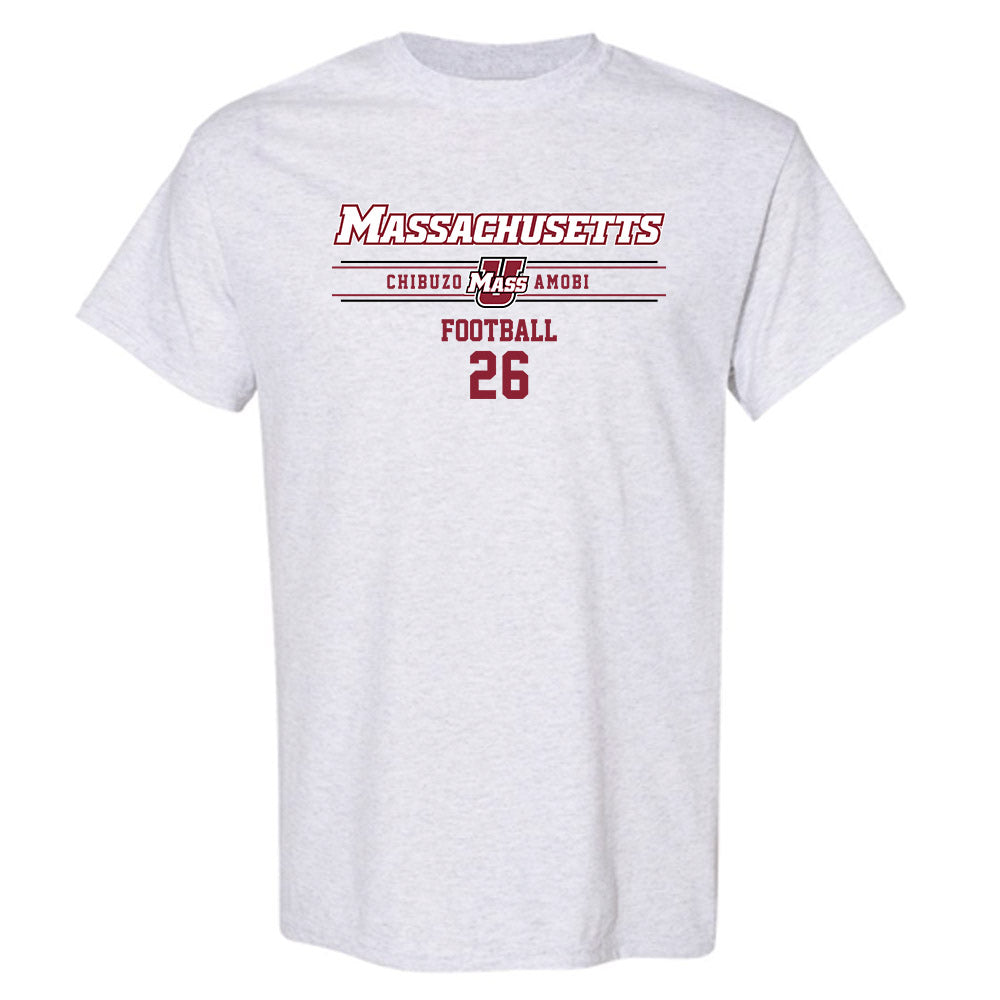 UMass - NCAA Football : Chibuzo Amobi - Classic Fashion Shersey T-Shirt-0