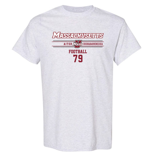 UMass - NCAA Football : Aitor Urionabarrenechea - Classic Fashion Shersey T-Shirt-0