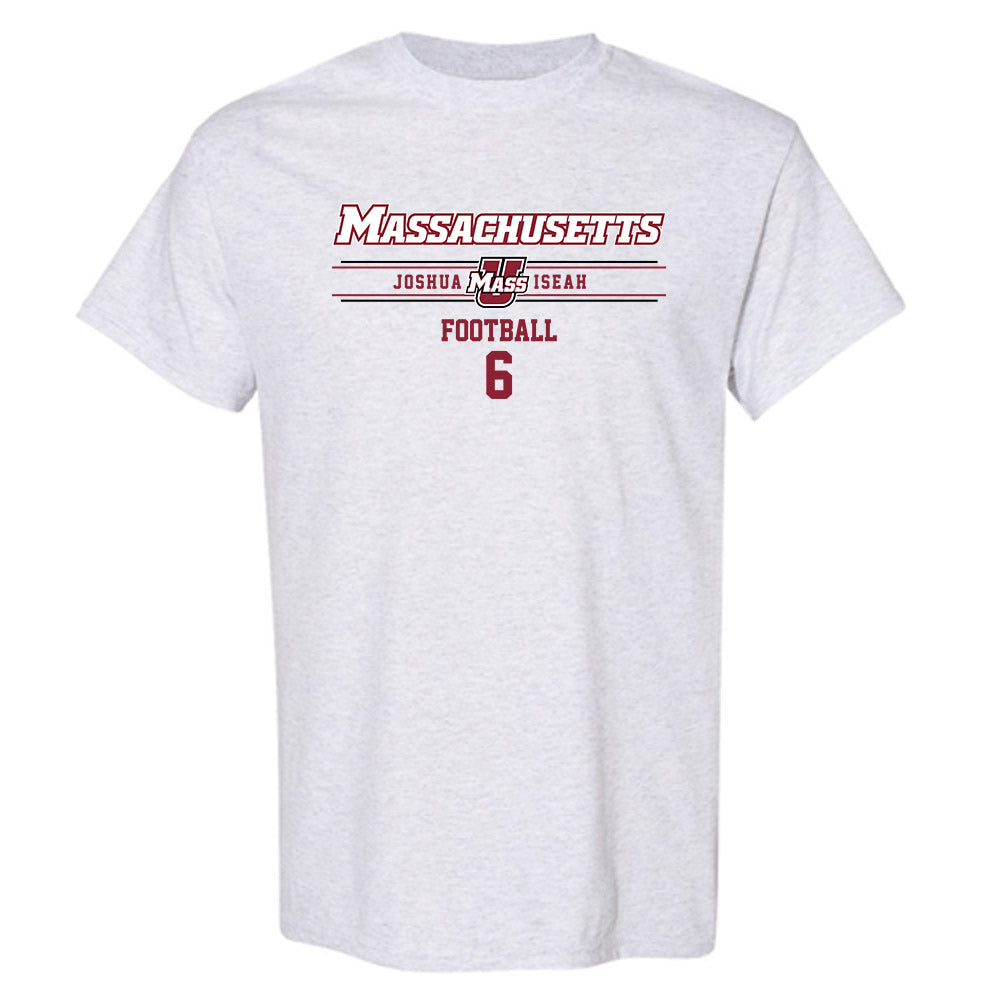UMass - NCAA Football : Joshua Iseah - Classic Fashion Shersey T-Shirt-0