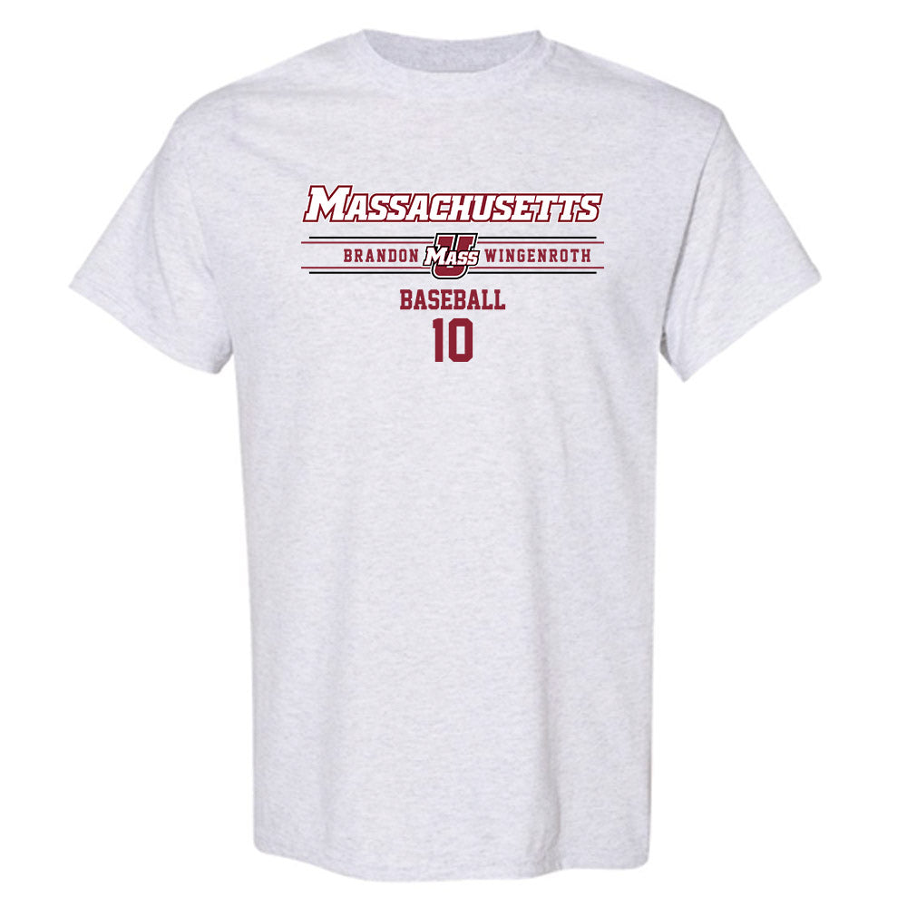 UMass - NCAA Baseball : Brandon Wingenroth - Classic Fashion Shersey T-Shirt-0