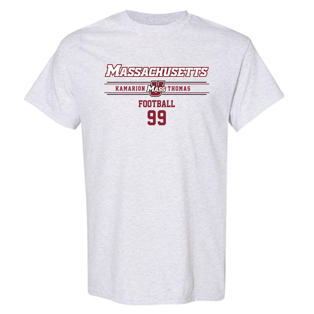 UMass - NCAA Football : Kamarion Thomas - Classic Fashion Shersey T-Shirt-0