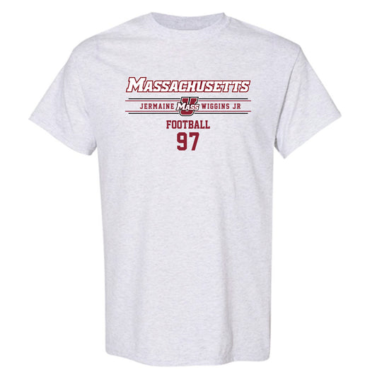 UMass - NCAA Football : Jermaine Wiggins Jr - Classic Fashion Shersey T-Shirt-0