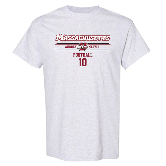 UMass - NCAA Football : Aubrey Melvin - Classic Fashion Shersey T-Shirt-0