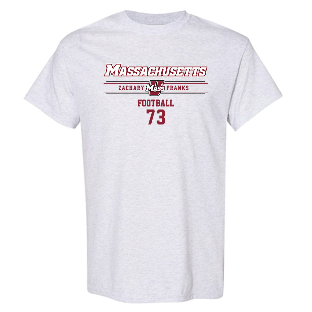 UMass - NCAA Football : Zachary Franks - Classic Fashion Shersey T-Shirt-0