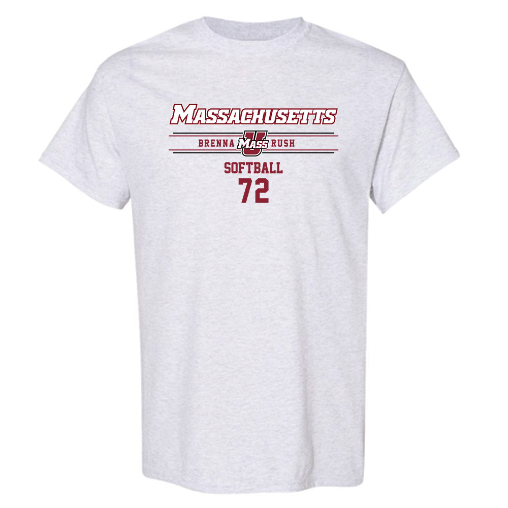 UMass - NCAA Softball : Brenna Rush - Classic Fashion Shersey T-Shirt-0