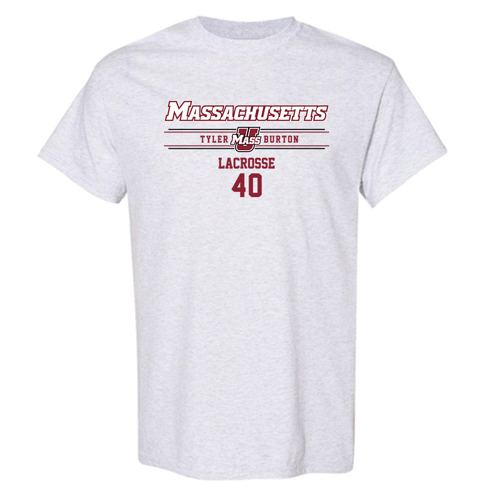 UMass - NCAA Men's Lacrosse : Tyler Burton - Classic Fashion Shersey T-Shirt-0