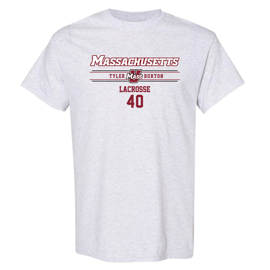 UMass - NCAA Men's Lacrosse : Tyler Burton - Classic Fashion Shersey T-Shirt-0
