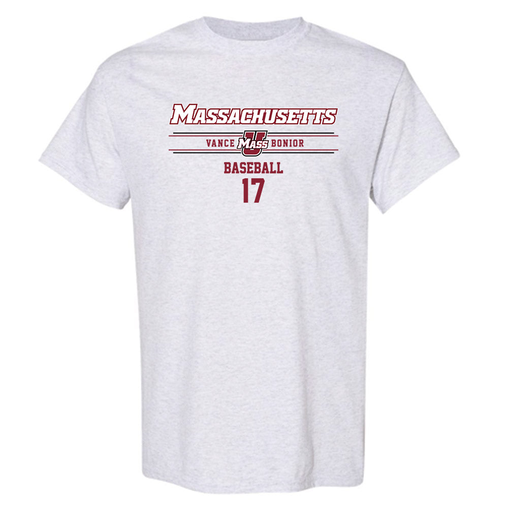 UMass - NCAA Baseball : Vance Bonior - Classic Fashion Shersey T-Shirt-0