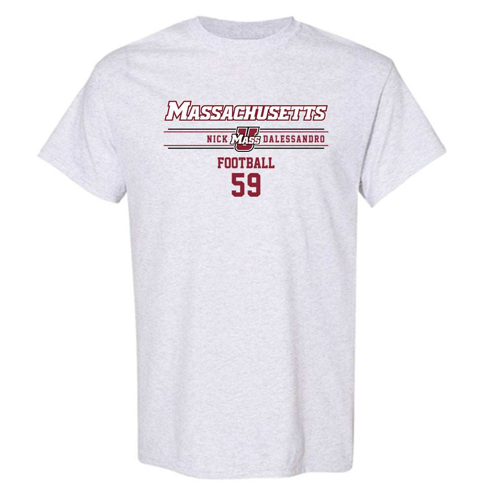 UMass - NCAA Football : Nick Dalessandro - Classic Fashion Shersey T-Shirt-0