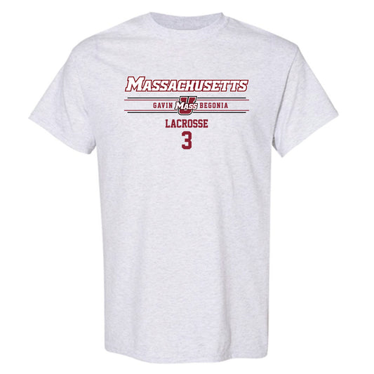 UMass - NCAA Men's Lacrosse : Gavin Begonia - Classic Fashion Shersey T-Shirt-0