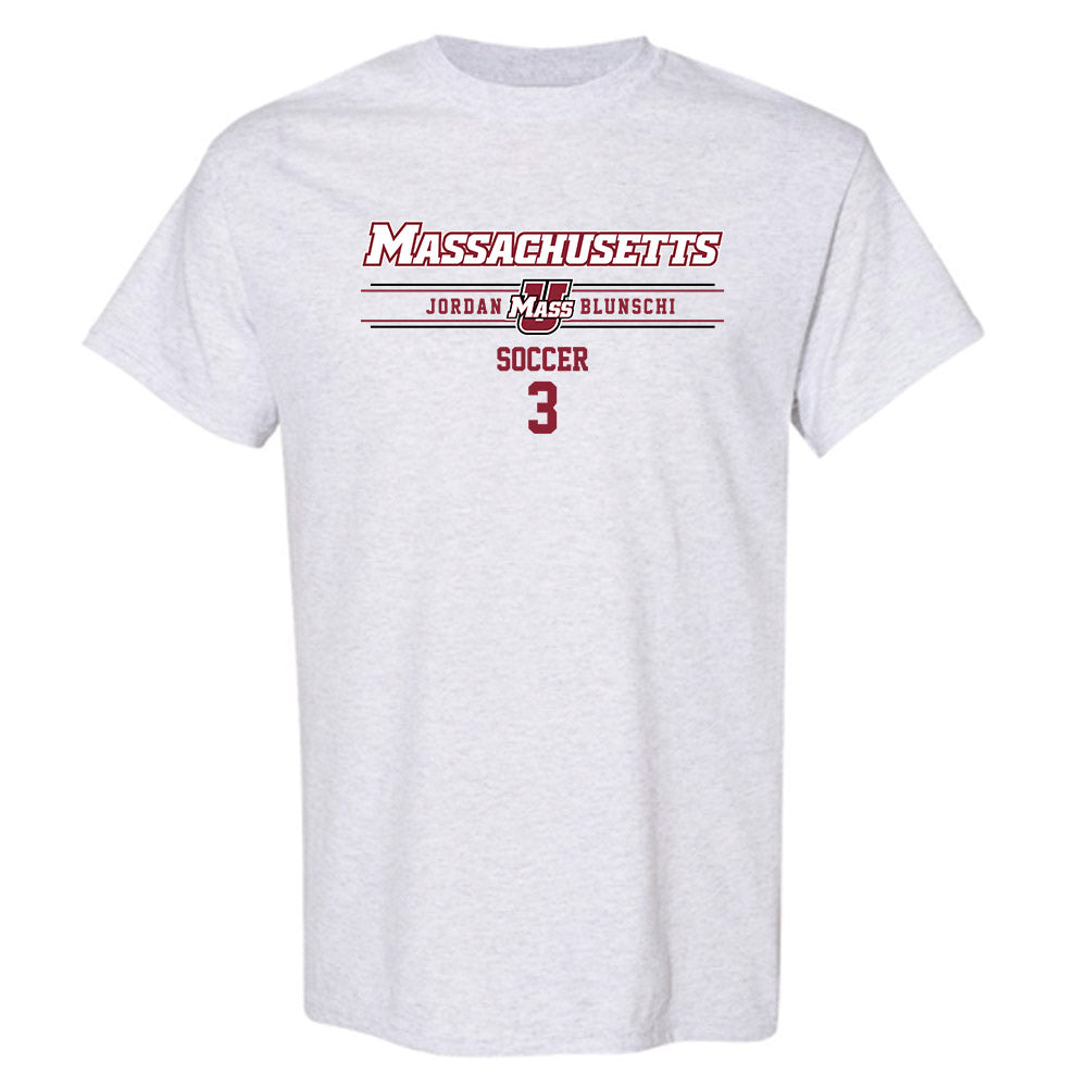 UMass - NCAA Men's Soccer : Jordan Blunschi - Classic Fashion Shersey T-Shirt-0