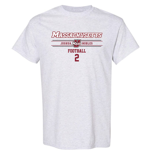 UMass - NCAA Football : Joshua Nobles - Classic Fashion Shersey T-Shirt-0