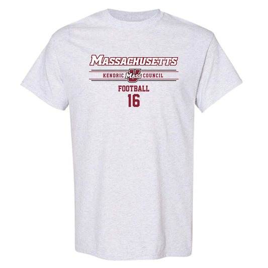 UMass - NCAA Football : Kendric Council - Classic Fashion Shersey T-Shirt-0