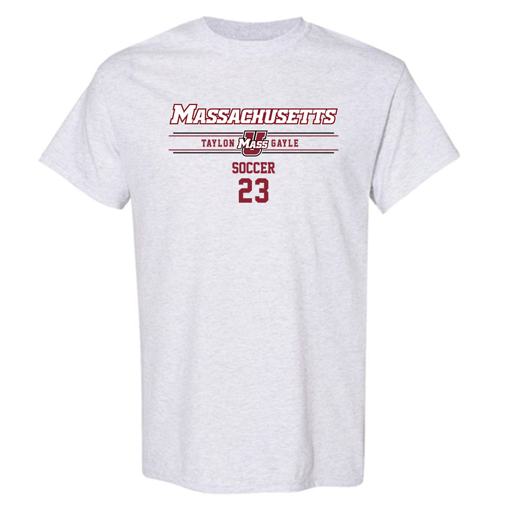 UMass - NCAA Men's Soccer : Taylon Gayle - Classic Fashion Shersey T-Shirt-0