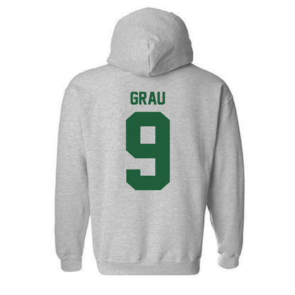 Utah Valley - NCAA Men's Soccer : nil Grau - Classic Fashion Shersey Hooded Sweatshirt-1