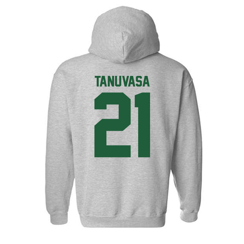Utah Valley - NCAA Women's Basketball : Naia Tanuvasa - Classic Fashion Shersey Hooded Sweatshirt-1