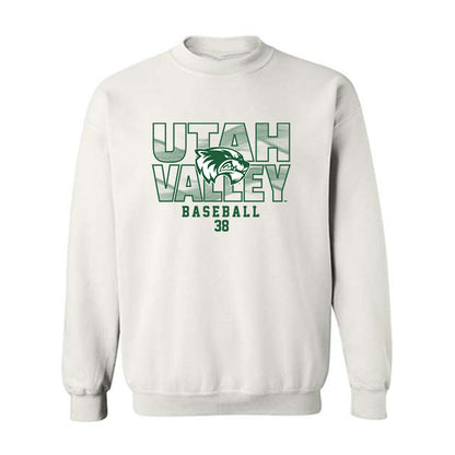 Utah Valley - NCAA Baseball : DJ Massey - Classic Shersey Crewneck Sweatshirt-0