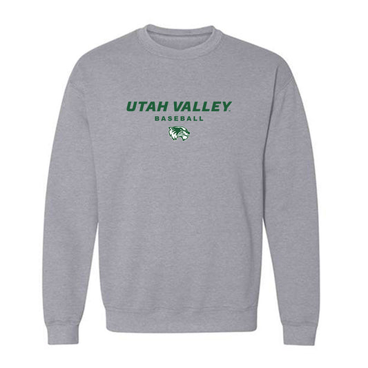 Utah Valley - NCAA Baseball : Trey Jacobsen - Classic Shersey Crewneck Sweatshirt-0