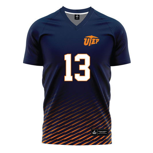 UTEP - NCAA Women's Soccer : gianna wilbur - Blue Soccer Jersey-0