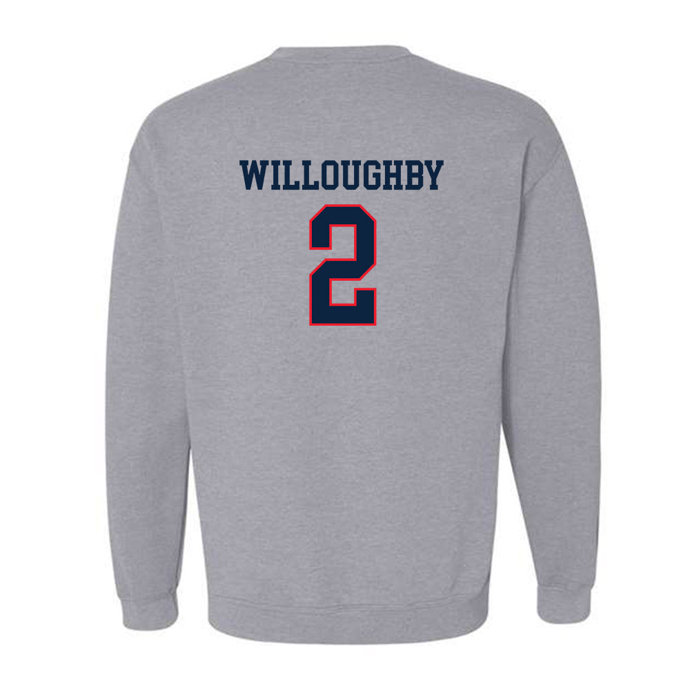UConn - NCAA Football : Jediyah Willoughby - Classic Shersey Crewneck Sweatshirt-1