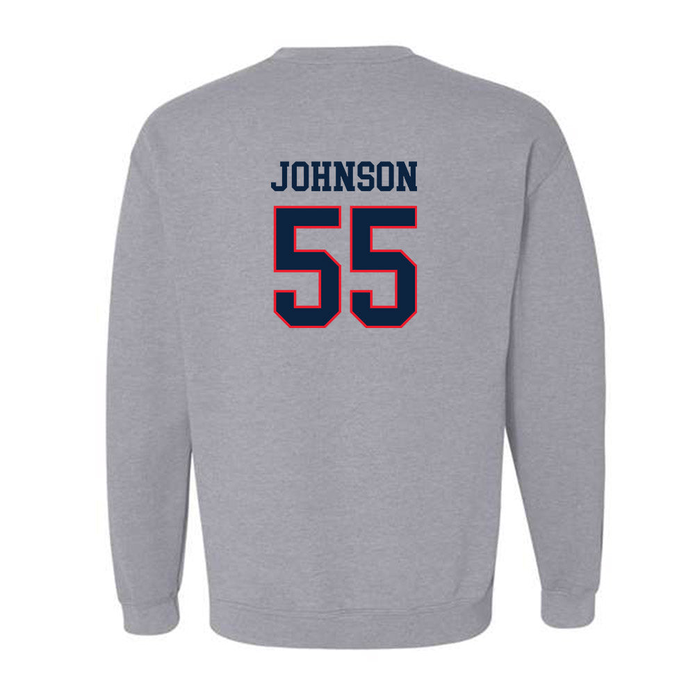 UConn - NCAA Football : Fred Johnson - Classic Shersey Crewneck Sweatshirt-1