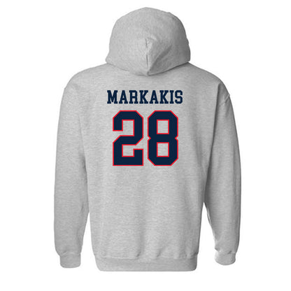 UConn - NCAA Women's Ice Hockey : Ellie Markakis - Classic Shersey Hooded Sweatshirt-1