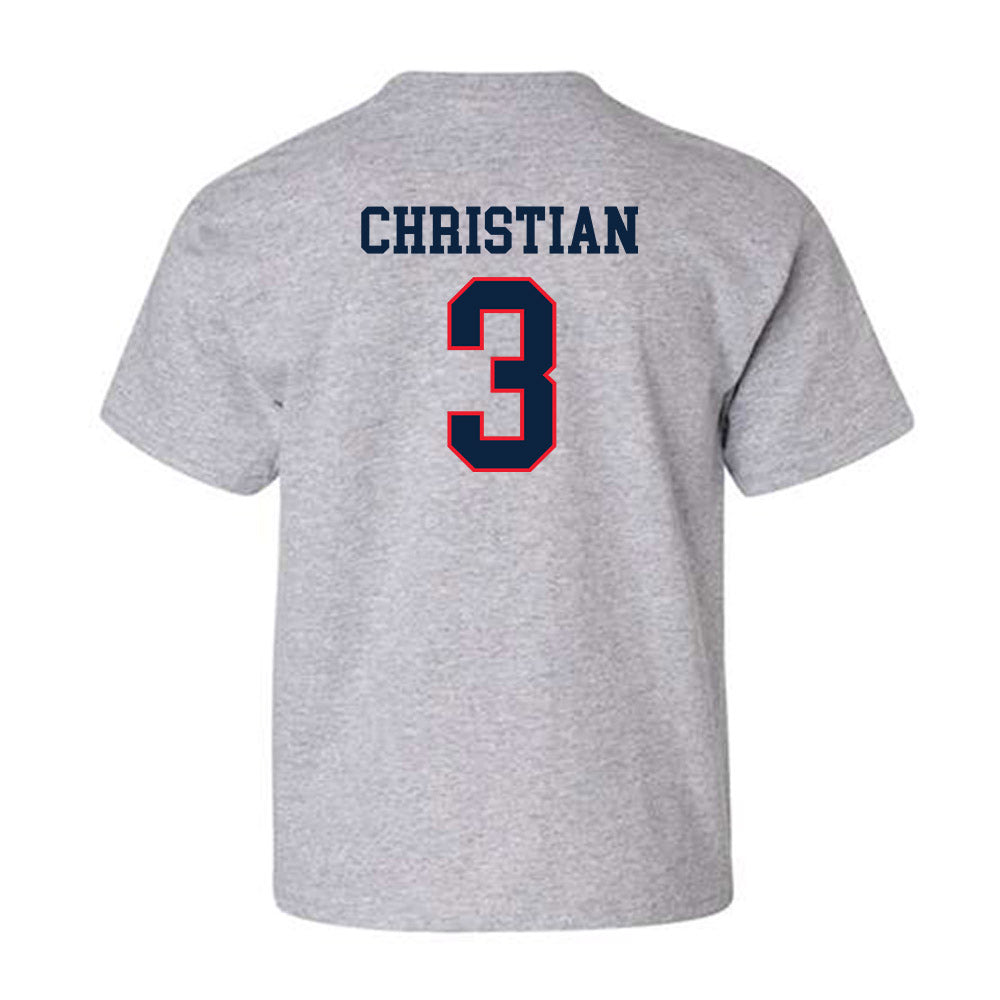 UConn - NCAA Football : Kenji Christian - Classic Shersey Youth T-Shirt-1