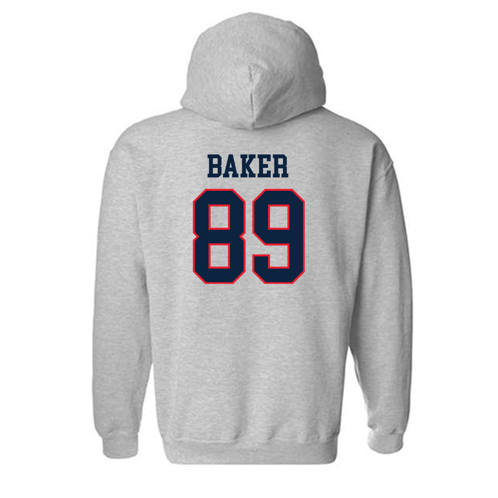 UConn - NCAA Football : Mike Baker - Classic Shersey Hooded Sweatshirt-1