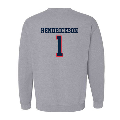 UConn - NCAA Men's Ice Hockey : Kam Hendrickson - Classic Shersey Crewneck Sweatshirt-1