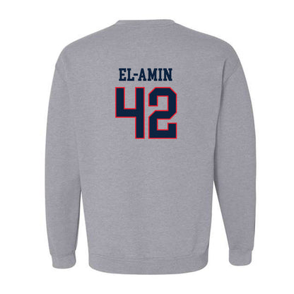 UConn - Men's Basketball Legends : Khalid El-Amin - Classic Shersey Crewneck Sweatshirt-1