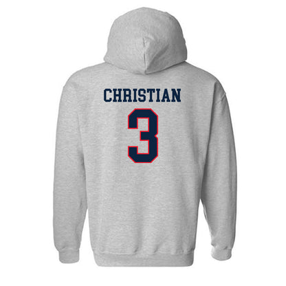 UConn - NCAA Football : Kenji Christian - Classic Shersey Hooded Sweatshirt-1