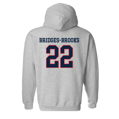 UConn - NCAA Football : Axavier Bridges-Brooks - Classic Shersey Hooded Sweatshirt-1