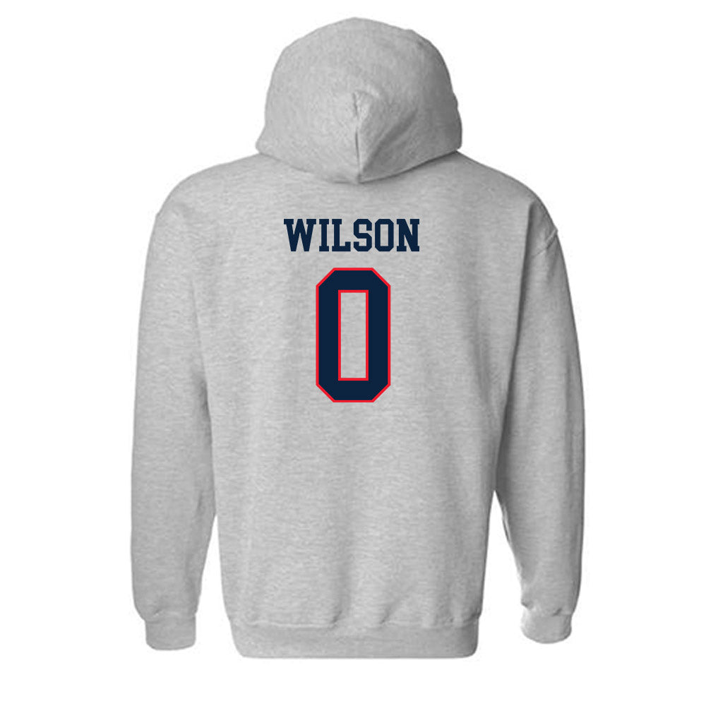 UConn - NCAA Football : Flash Wilson - Classic Shersey Hooded Sweatshirt-1
