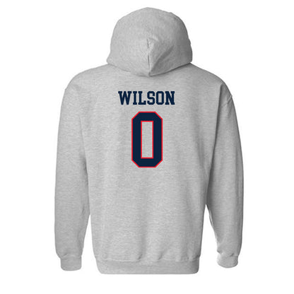 UConn - NCAA Football : Flash Wilson - Classic Shersey Hooded Sweatshirt-1