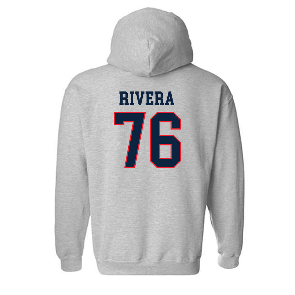 UConn - NCAA Football : Dominic Rivera - Classic Shersey Hooded Sweatshirt-1
