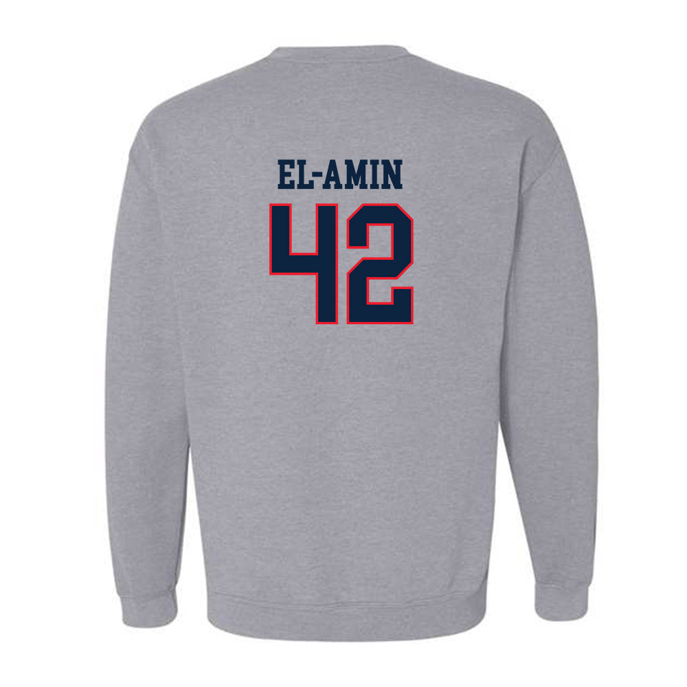 UConn - Men's Basketball Legends : Khalid El-Amin - Classic Shersey Crewneck Sweatshirt-1