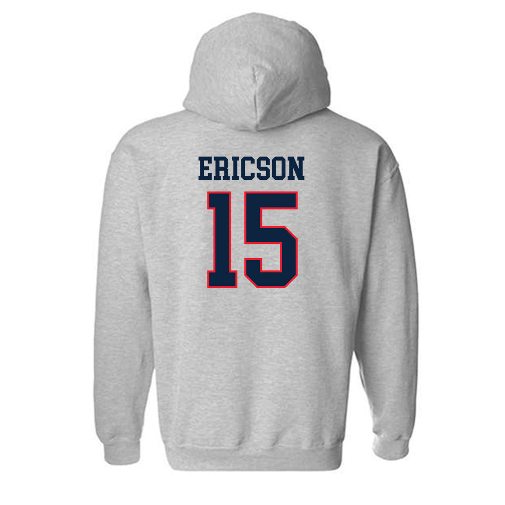 UConn - NCAA Baseball : Brady Ericson - Classic Shersey Hooded Sweatshirt-1