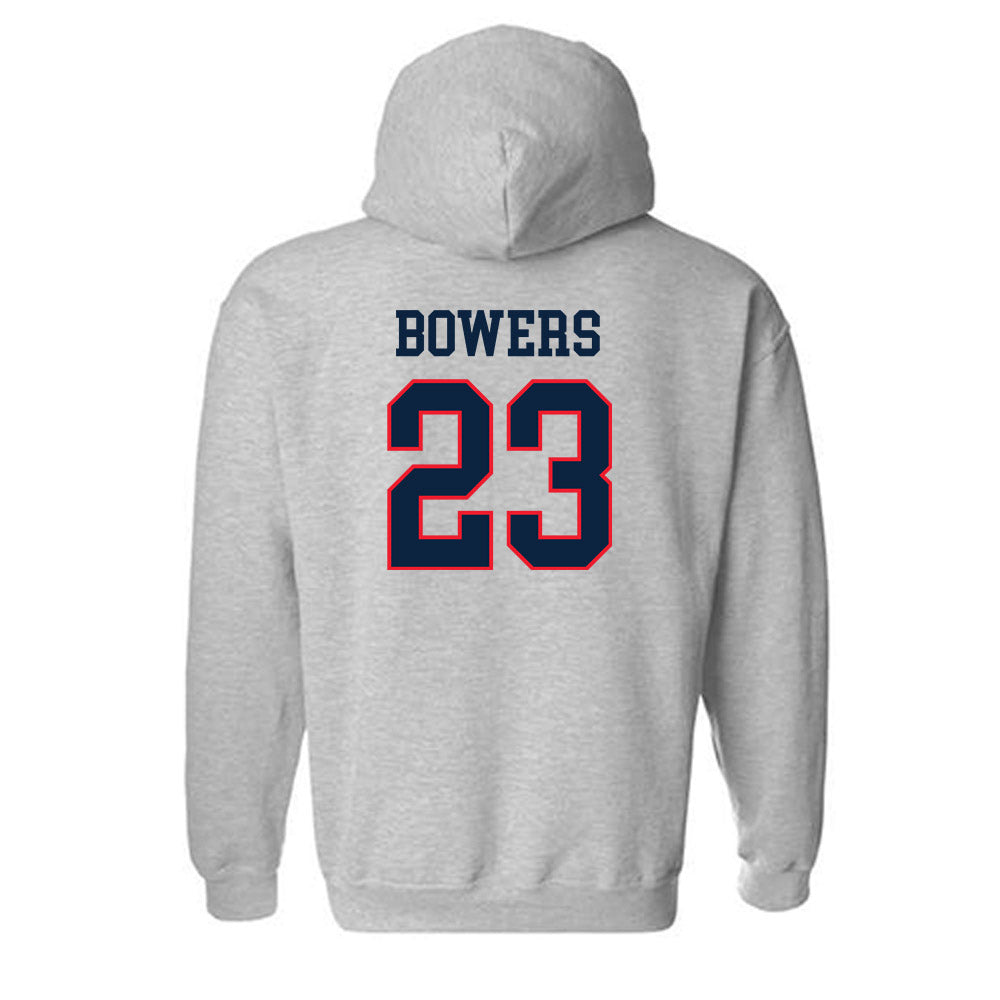 UConn - NCAA Football : Cyncir Bowers - Classic Shersey Hooded Sweatshirt-1