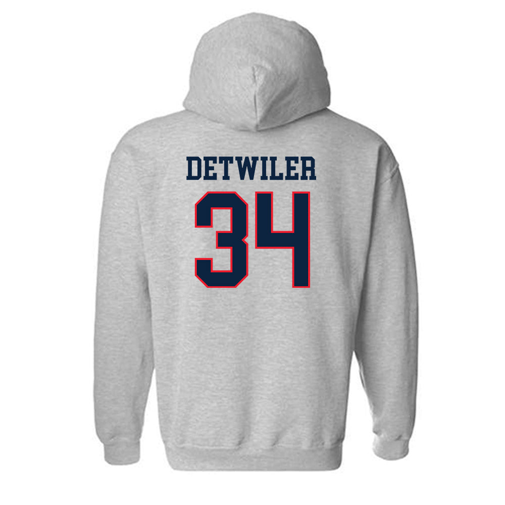 UConn - NCAA Baseball : Bryce Detwiler - Classic Shersey Hooded Sweatshirt-1