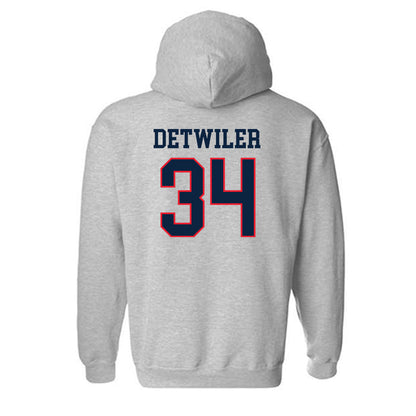 UConn - NCAA Baseball : Bryce Detwiler - Classic Shersey Hooded Sweatshirt-1