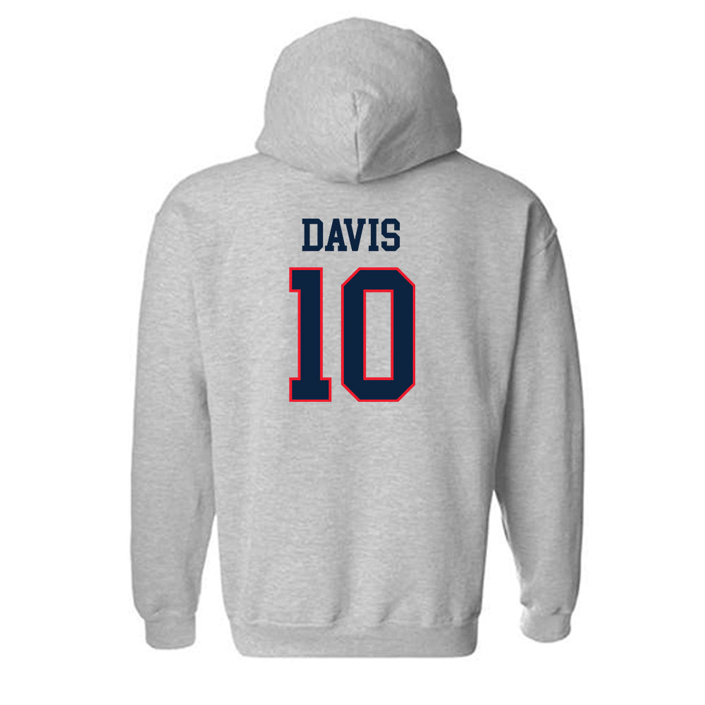 UConn - NCAA Football : Jayden Davis - Classic Shersey Hooded Sweatshirt-1