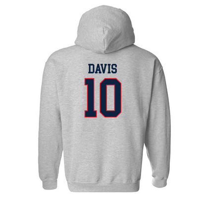 UConn - NCAA Football : Jayden Davis - Classic Shersey Hooded Sweatshirt-1