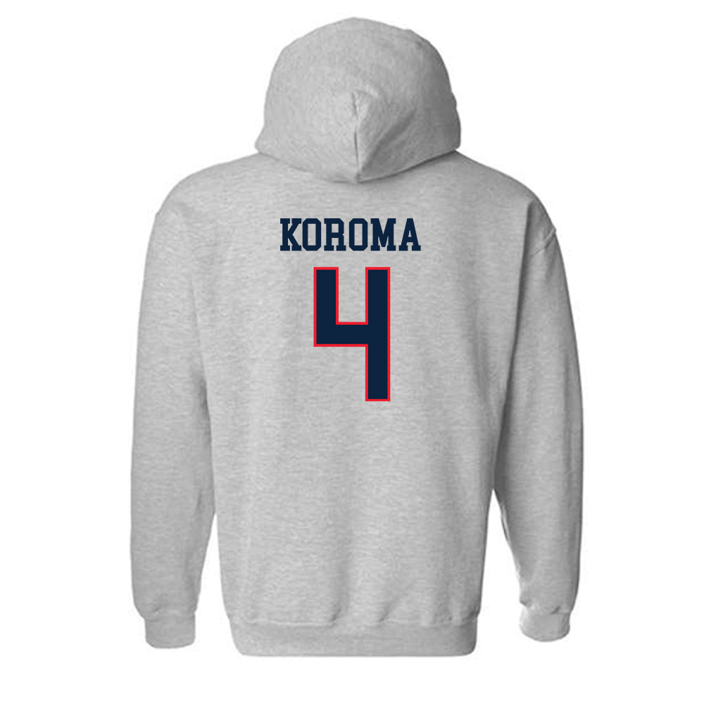 UConn - NCAA Men's Basketball : Dwayne Koroma - Classic Shersey Hooded Sweatshirt-1