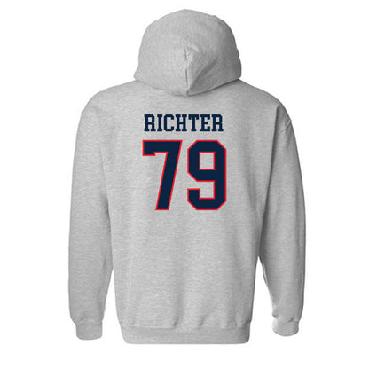 UConn - NCAA Football : Christian Richter - Classic Shersey Hooded Sweatshirt-1