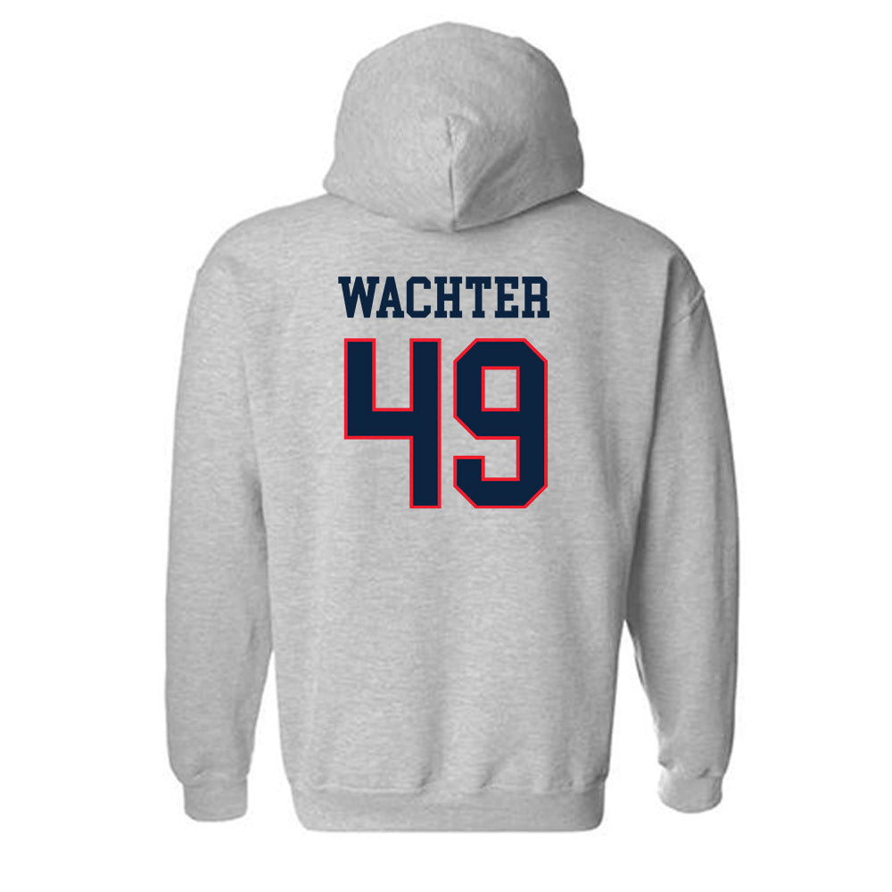 UConn - NCAA Baseball : Nater Wachter - Classic Shersey Hooded Sweatshirt-1