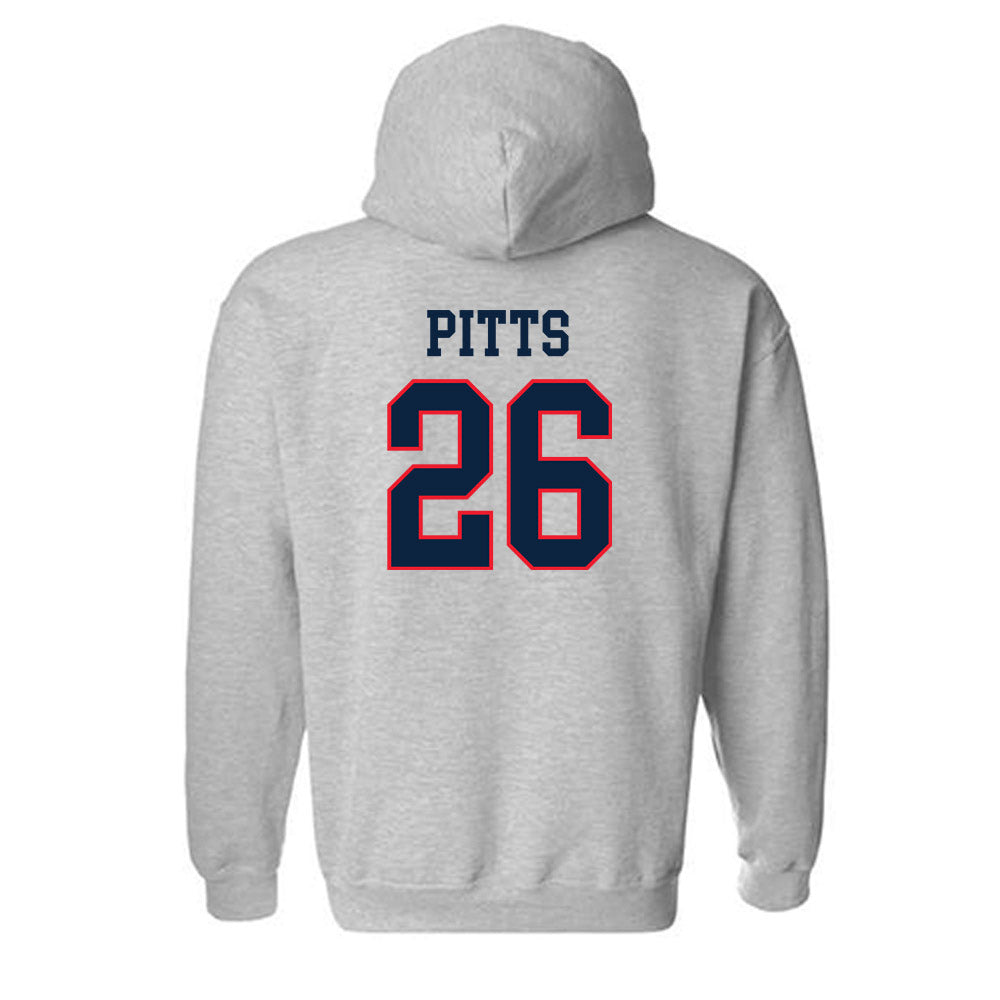 UConn - NCAA Baseball : Joe Pitts - Classic Shersey Hooded Sweatshirt-1
