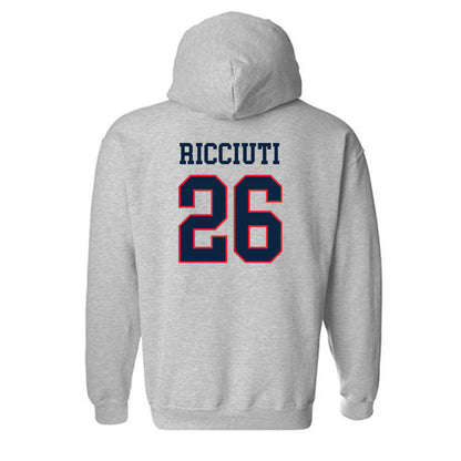 UConn - NCAA Women's Ice Hockey : Leila Ricciuti - Classic Shersey Hooded Sweatshirt-1