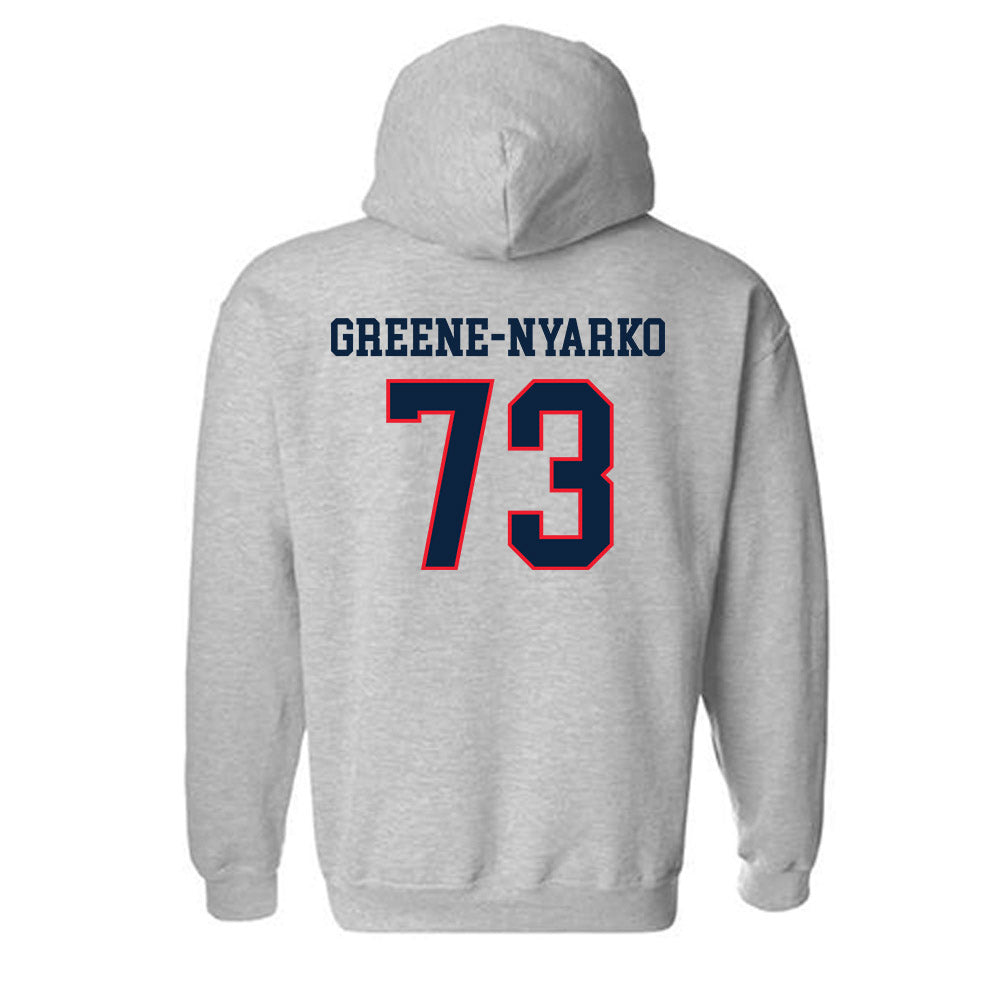 UConn - NCAA Football : Raphael Greene-Nyarko - Classic Shersey Hooded Sweatshirt-1